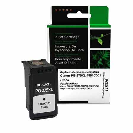 CIG Clover Imaging Remanufactured High Yield Black Ink Cartridge for Canon PG-275XL 4981C001 118326